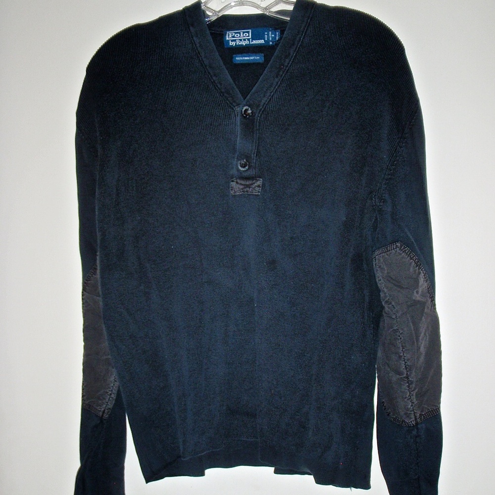 POLO BY RALPH LAUREN WOMEN'S NAVY LONG SLEEVED PULLOVER 100% PIMA COTTON SIZE M